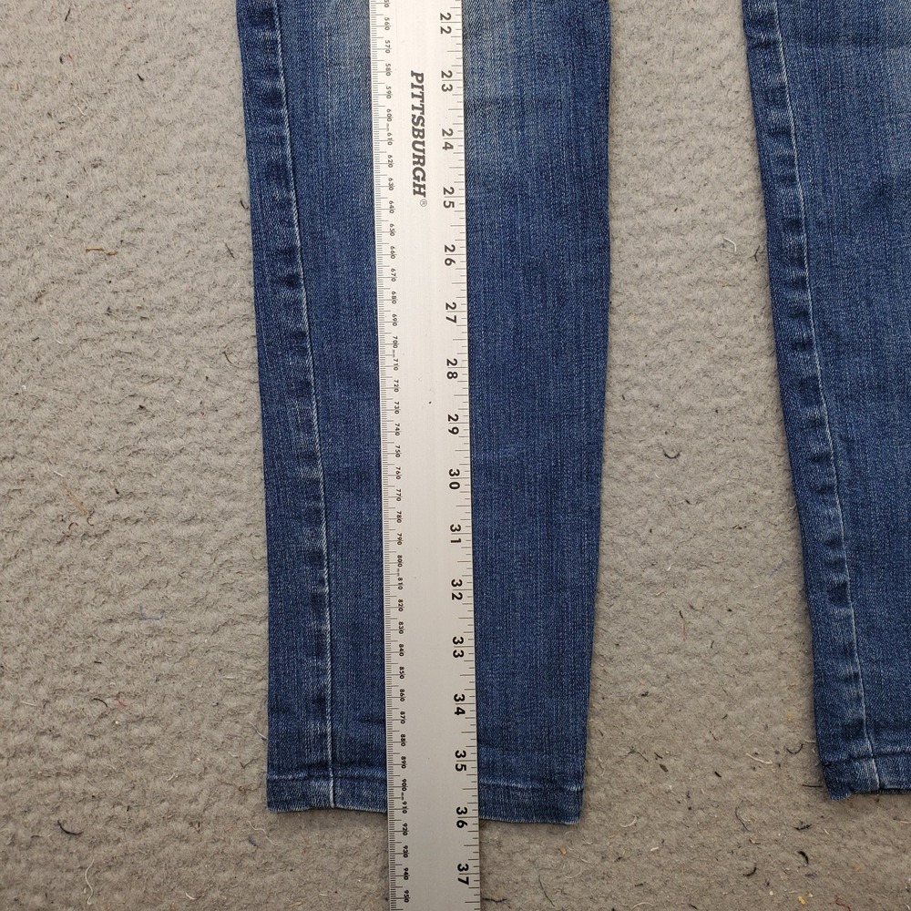 Michael Kors Jeans Womens 8 Blue Denim Medium Wash Faded Stretch Straight Leg - Picture 3 of 10